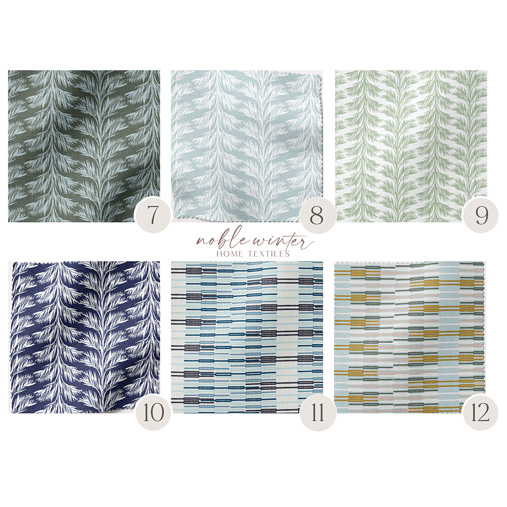 Fabric Samples: Sabal Springs Collection