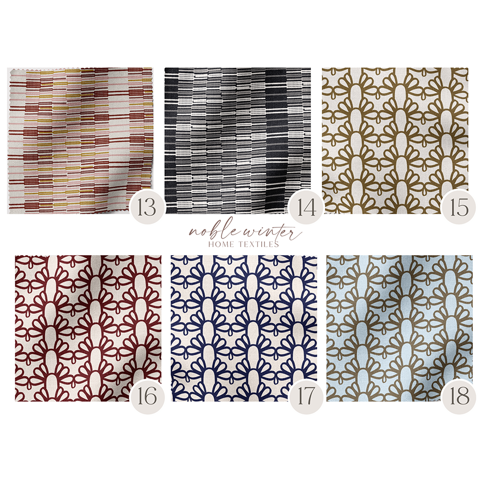 Fabric Samples: Sabal Springs Collection