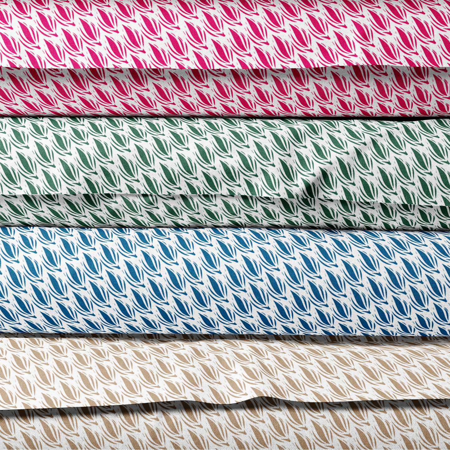 French Blue Patterned Lampshade in CACAO