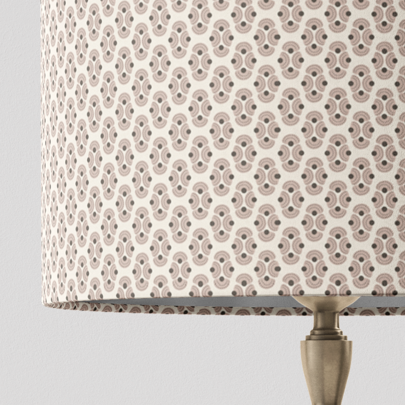 Beige Patterned Lampshade in ARMADA