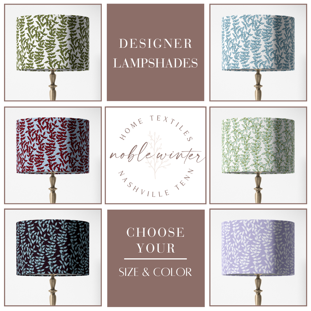 Olive Green Lampshade in ASHFORD IVY