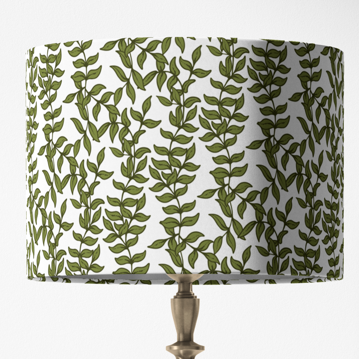 Olive Green Lampshade in ASHFORD IVY