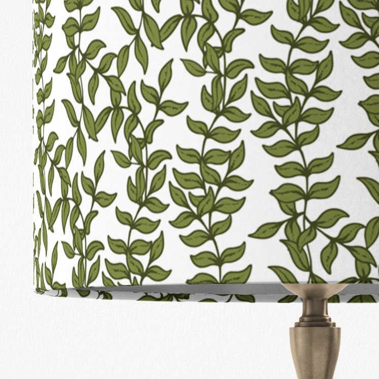 Olive Green Lampshade in ASHFORD IVY