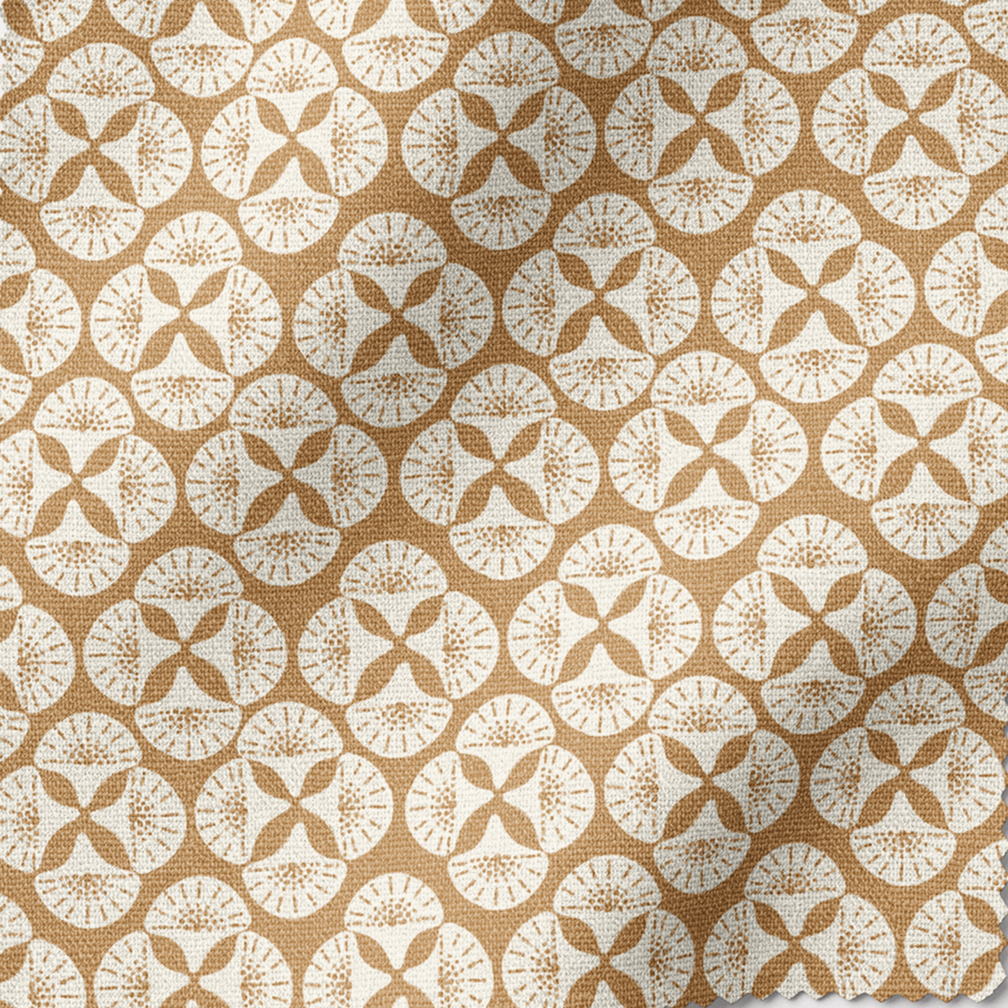 SEA STAR Fabric in Golden Ochre