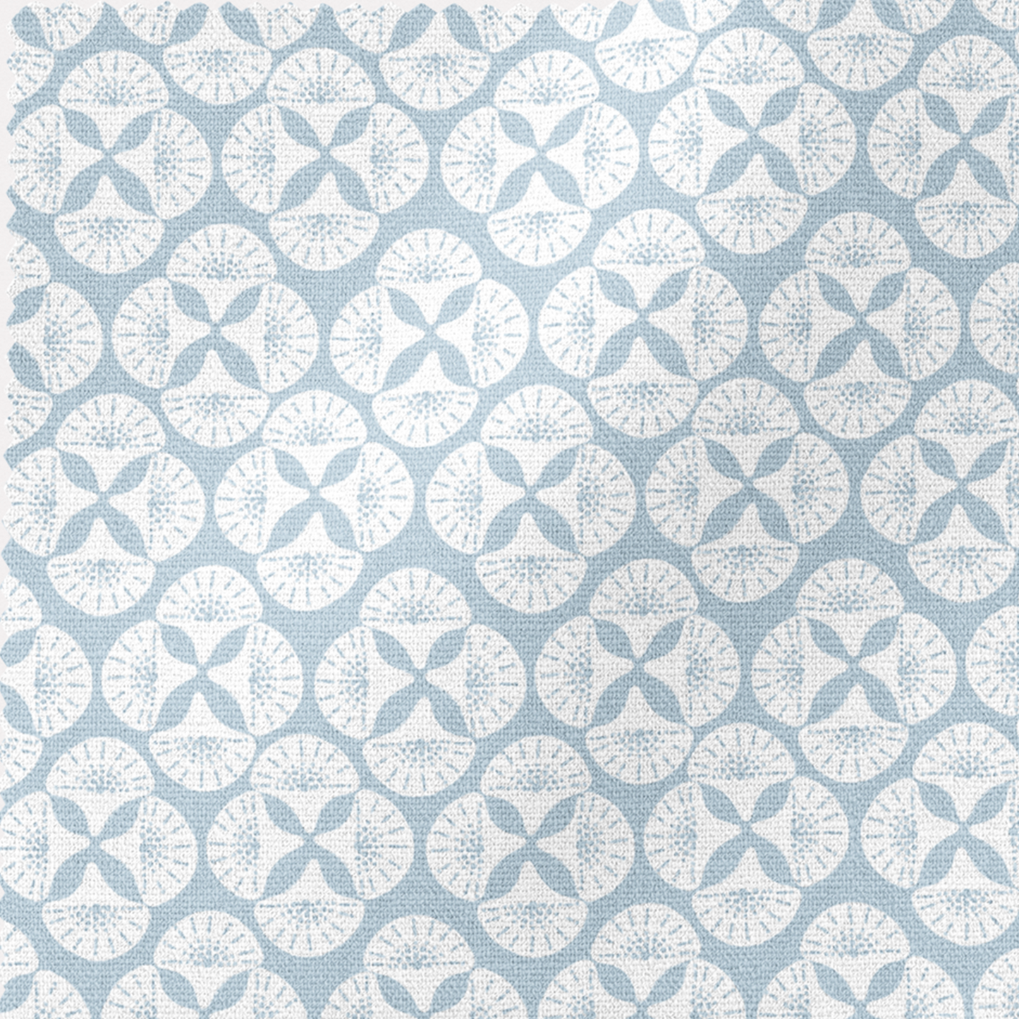 Sky Blue Patterned Lampshade in SEA STAR