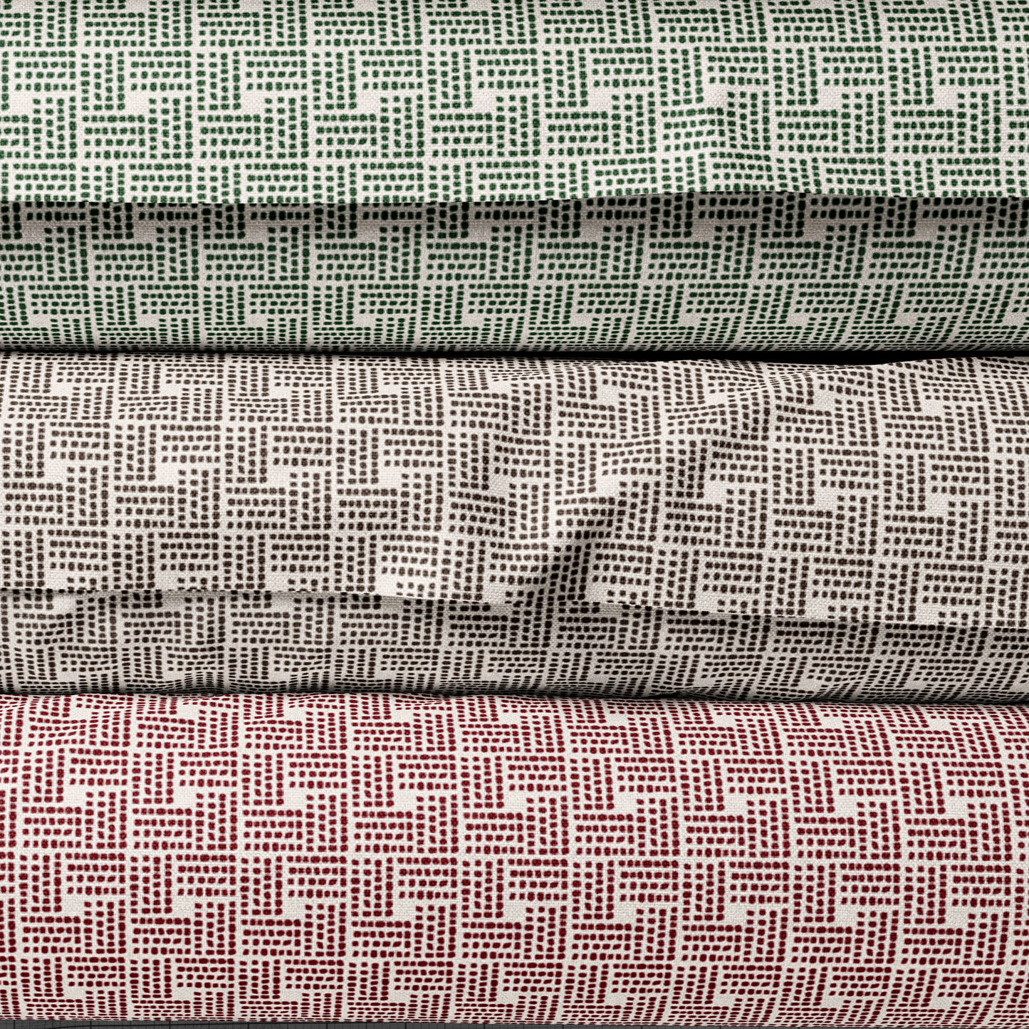 Green Patterned Lampshade in HAVEN