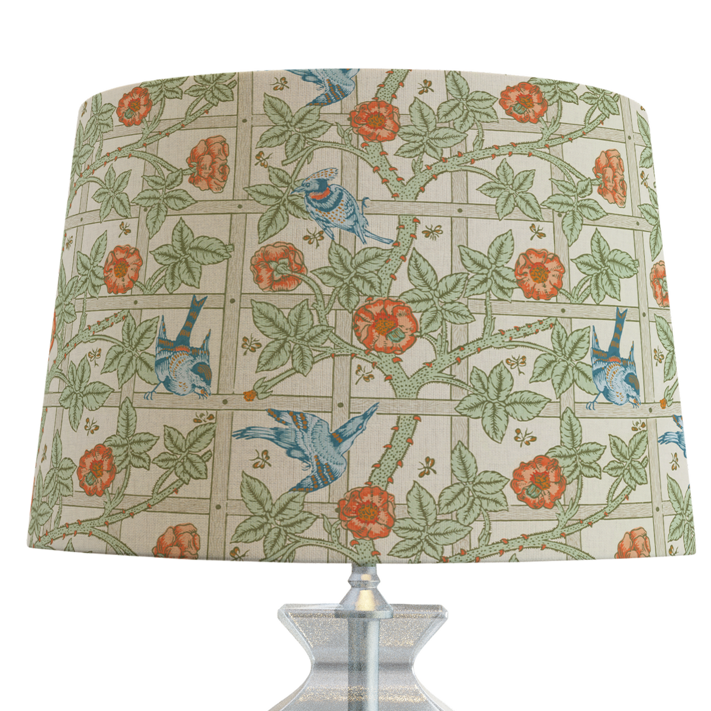 William Morris Lampshade in Trellis Fabric
