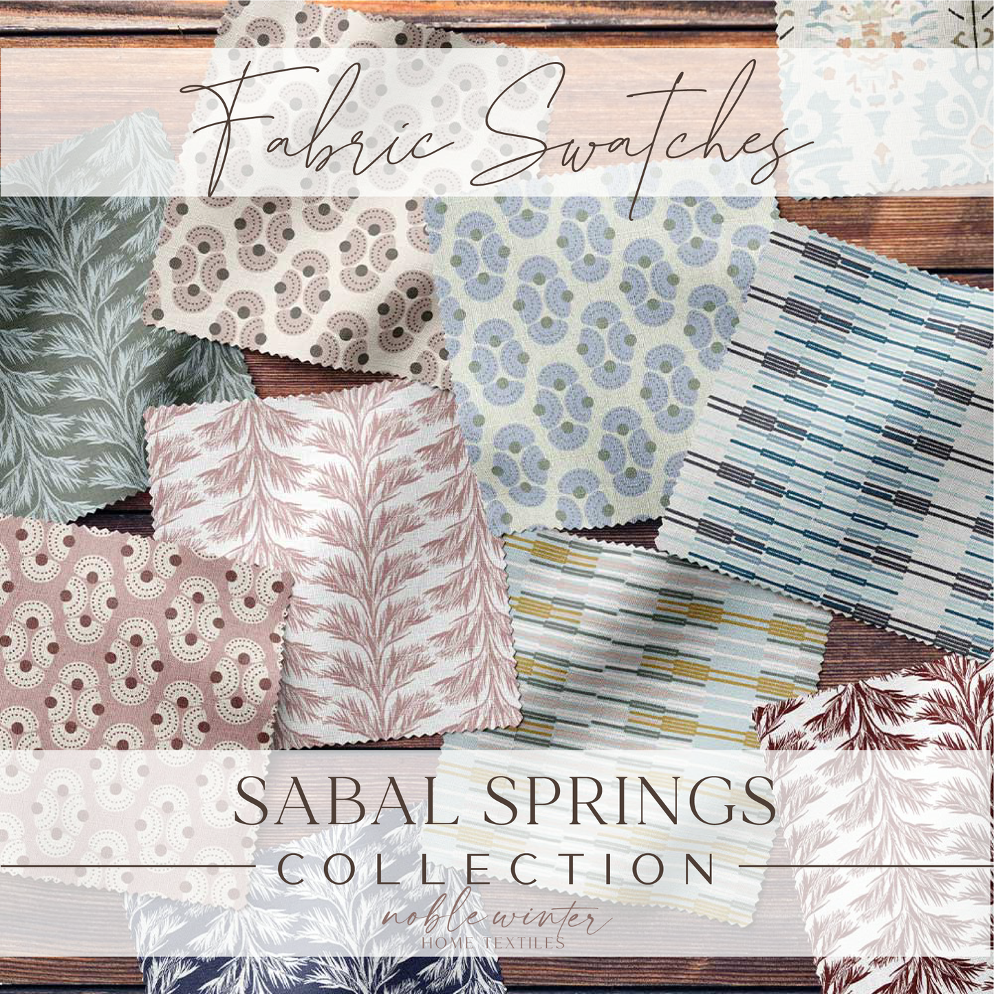 Fabric Samples: Sabal Springs Collection