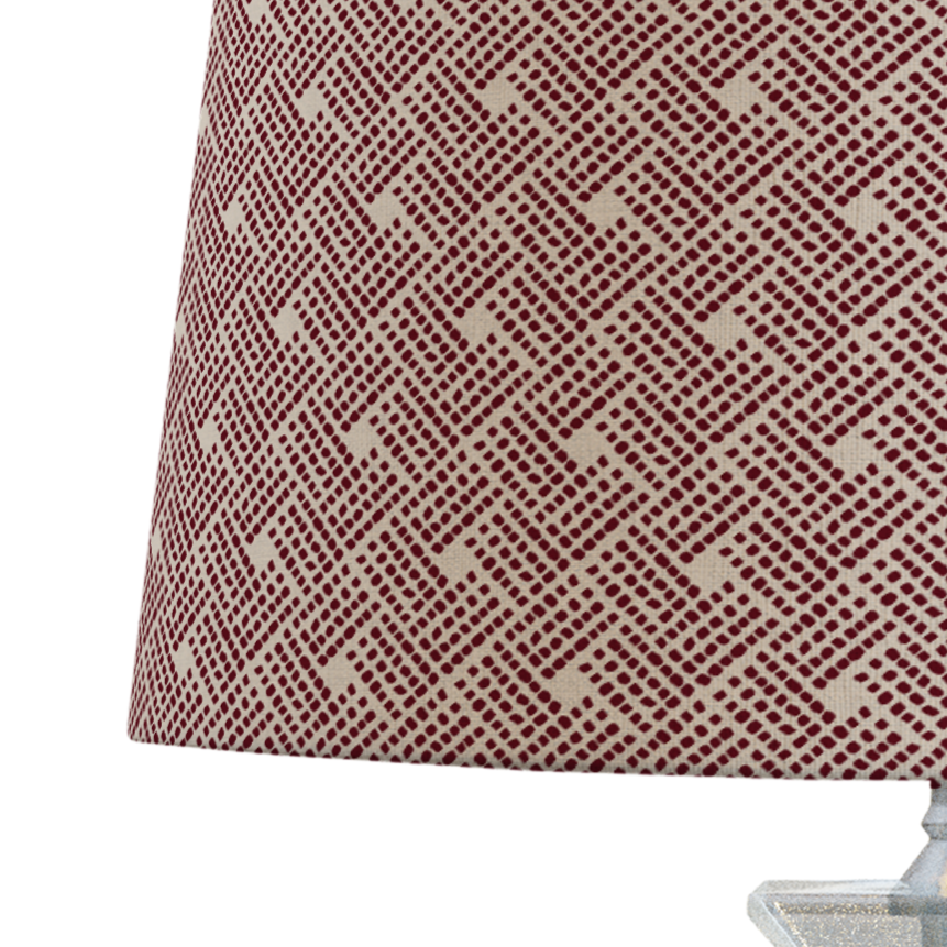 Red Patterned Lampshade in HAVEN