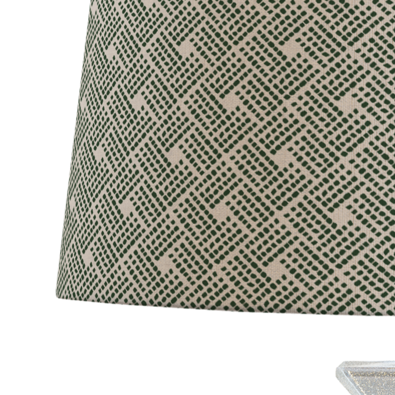 Green Patterned Lampshade in HAVEN