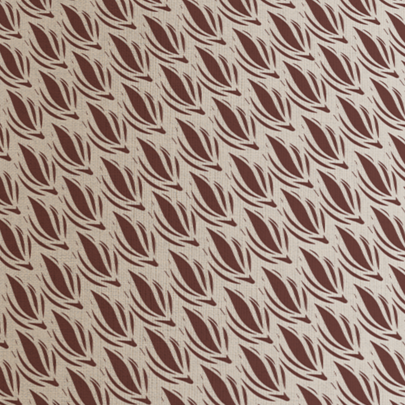 Light Brown Patterned Lampshade in CACAO