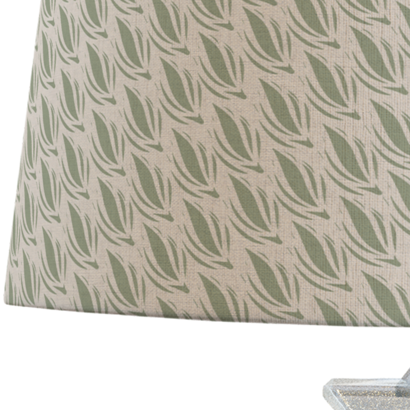 Light Green Patterned Lampshade in CACAO