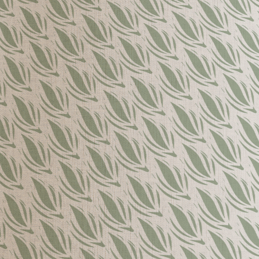 Light Green Patterned Lampshade in CACAO