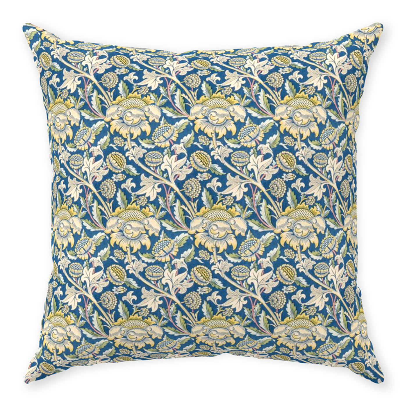 William Morris Throw Pillow in Sunflower