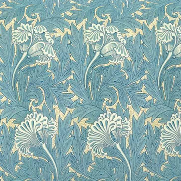 William Morris Throw Pillow in Tulip