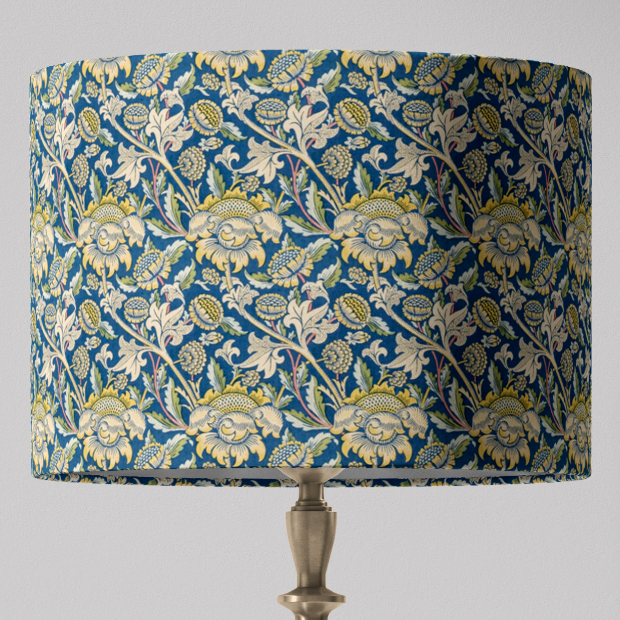 William Morris Lampshade in Sunflower Fabric