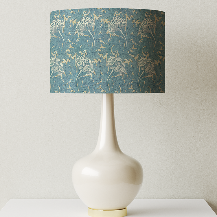 William Morris Lampshade in Tulip Fabric
