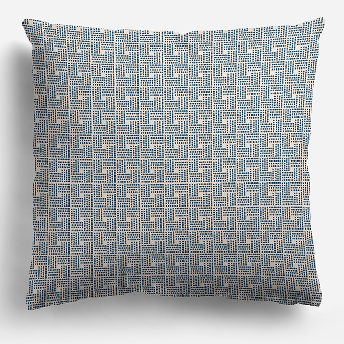 Throw Pillow Cover in HAVEN Navy Blue