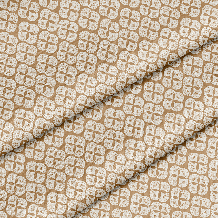 SEA STAR Fabric in Golden Ochre
