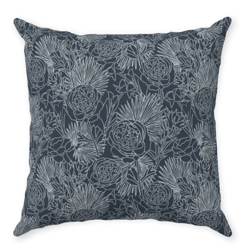 Throw Pillow Cover in PALMETTO ROSE Sand
