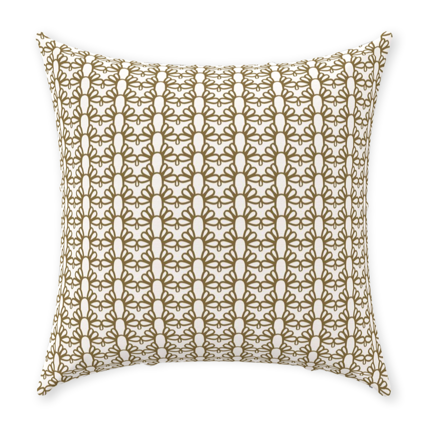 Throw Pillow Cover in FOUNTAIN ARCH Sea