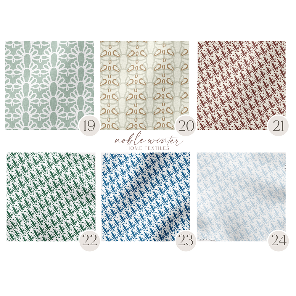 Fabric Samples: Sabal Springs Collection