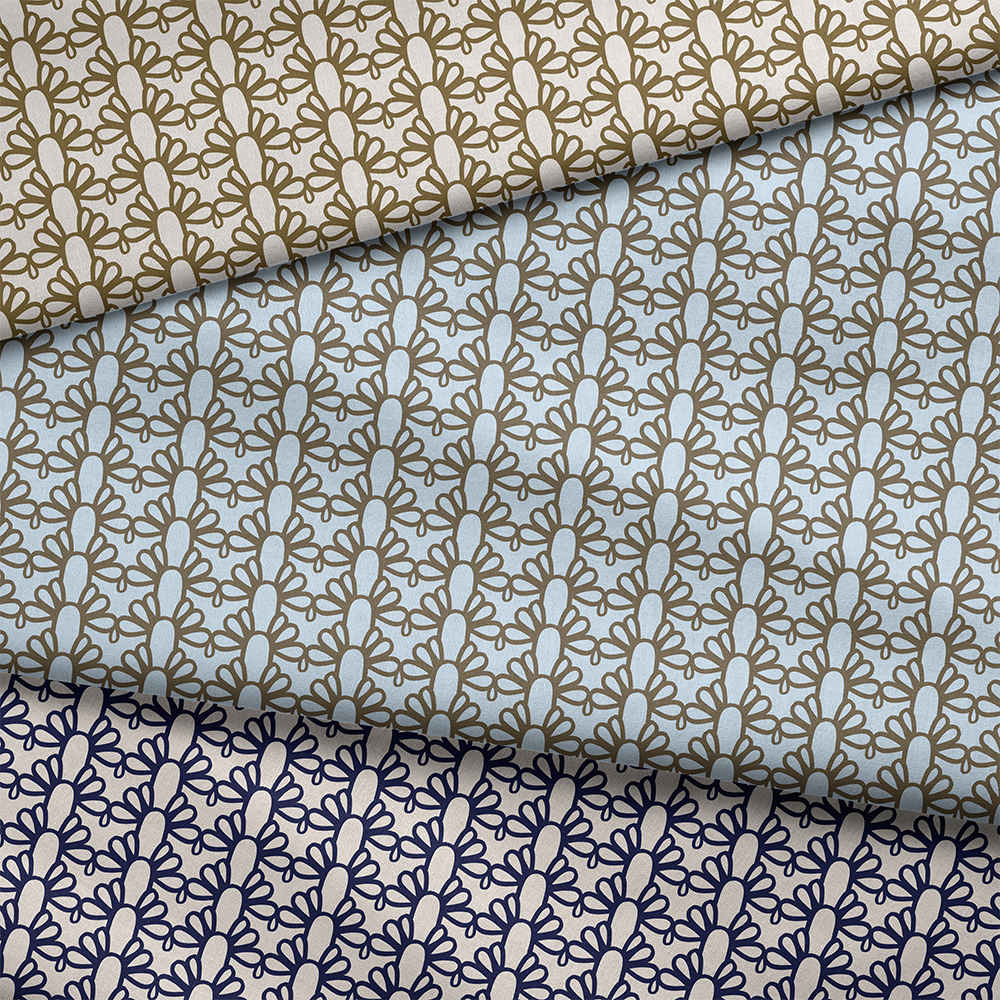 FOUNTAIN ARCH Fabric in Olive
