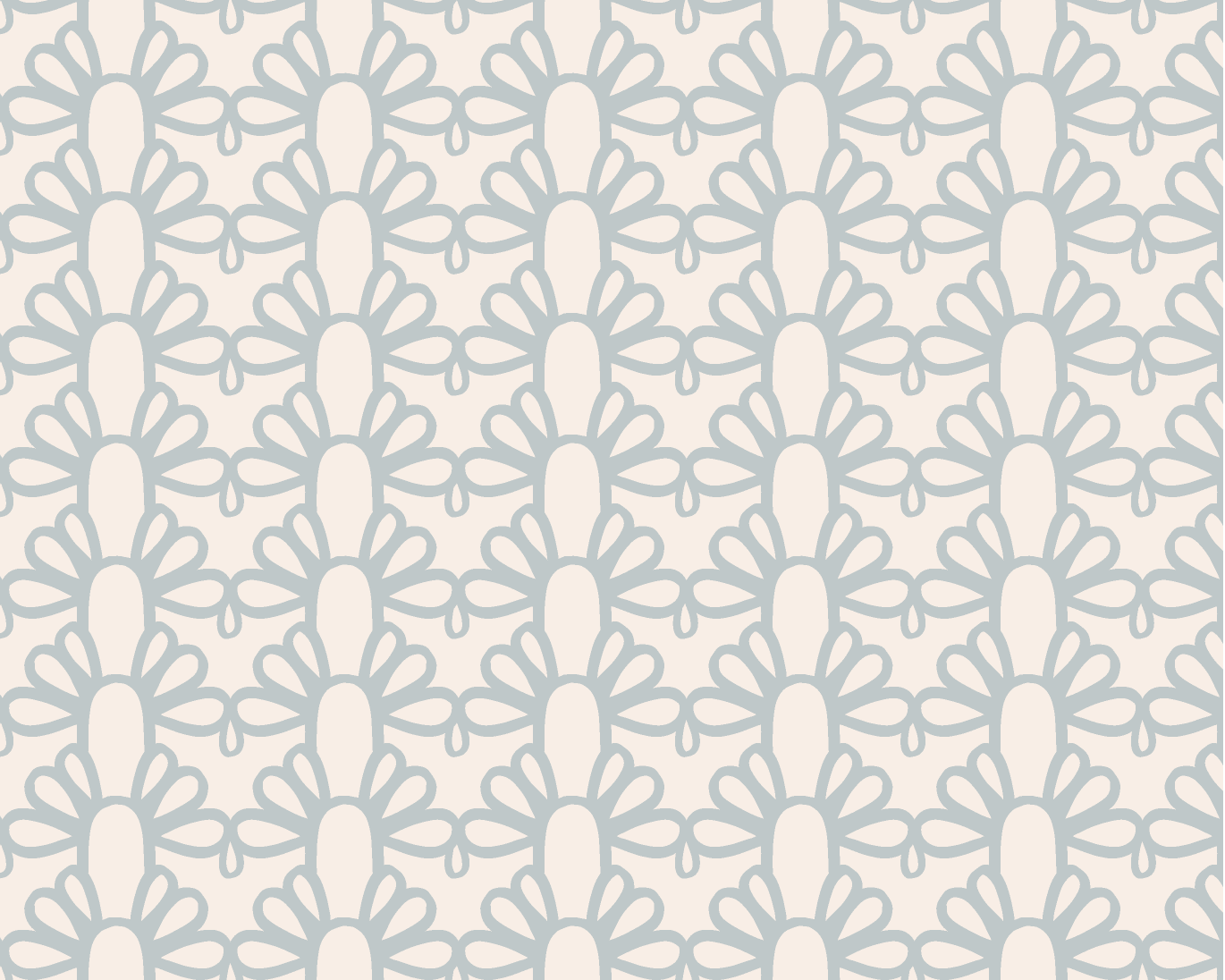 Fountain Arch Fabric - Mist Blue