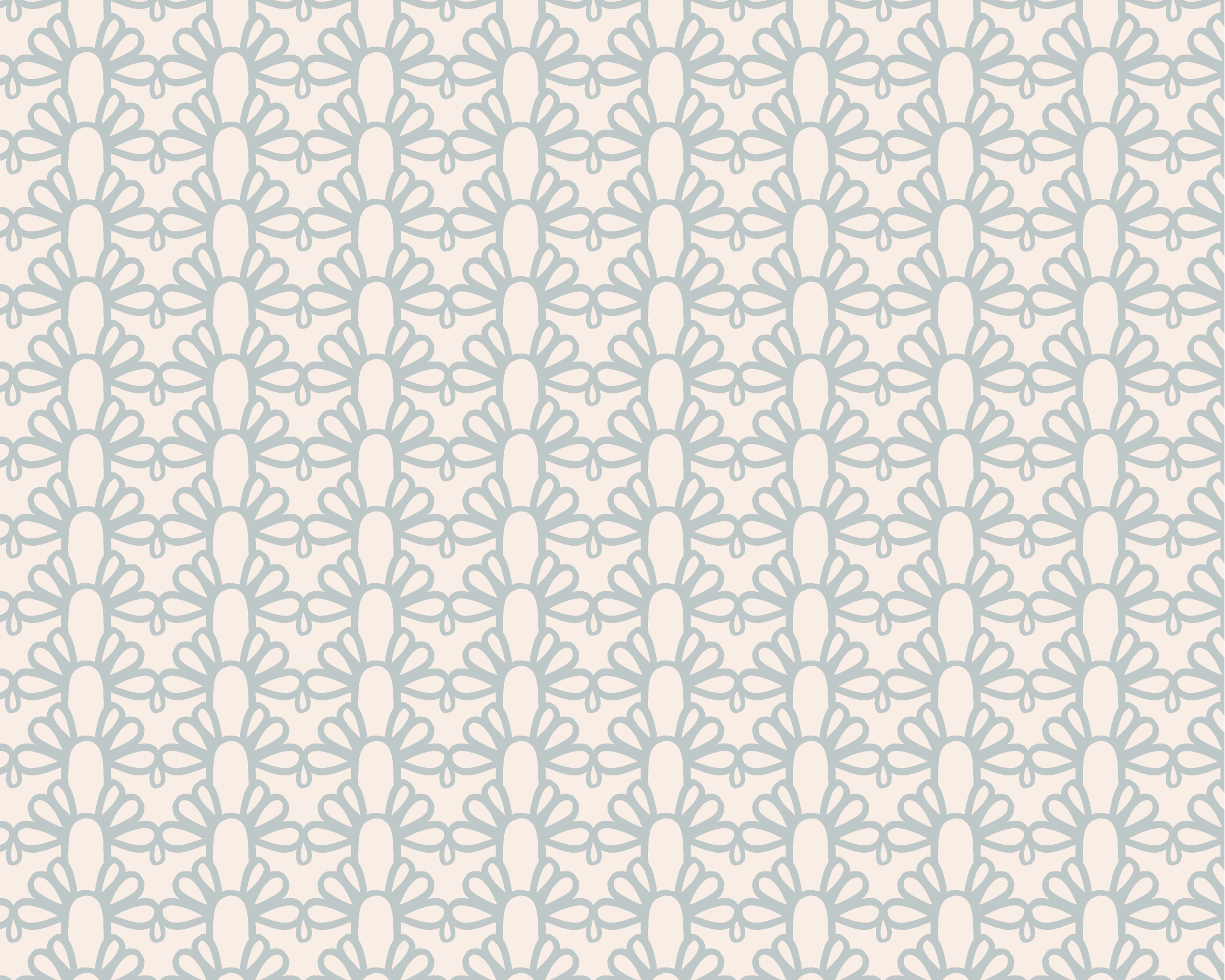 Fountain Arch Fabric - Mist Blue