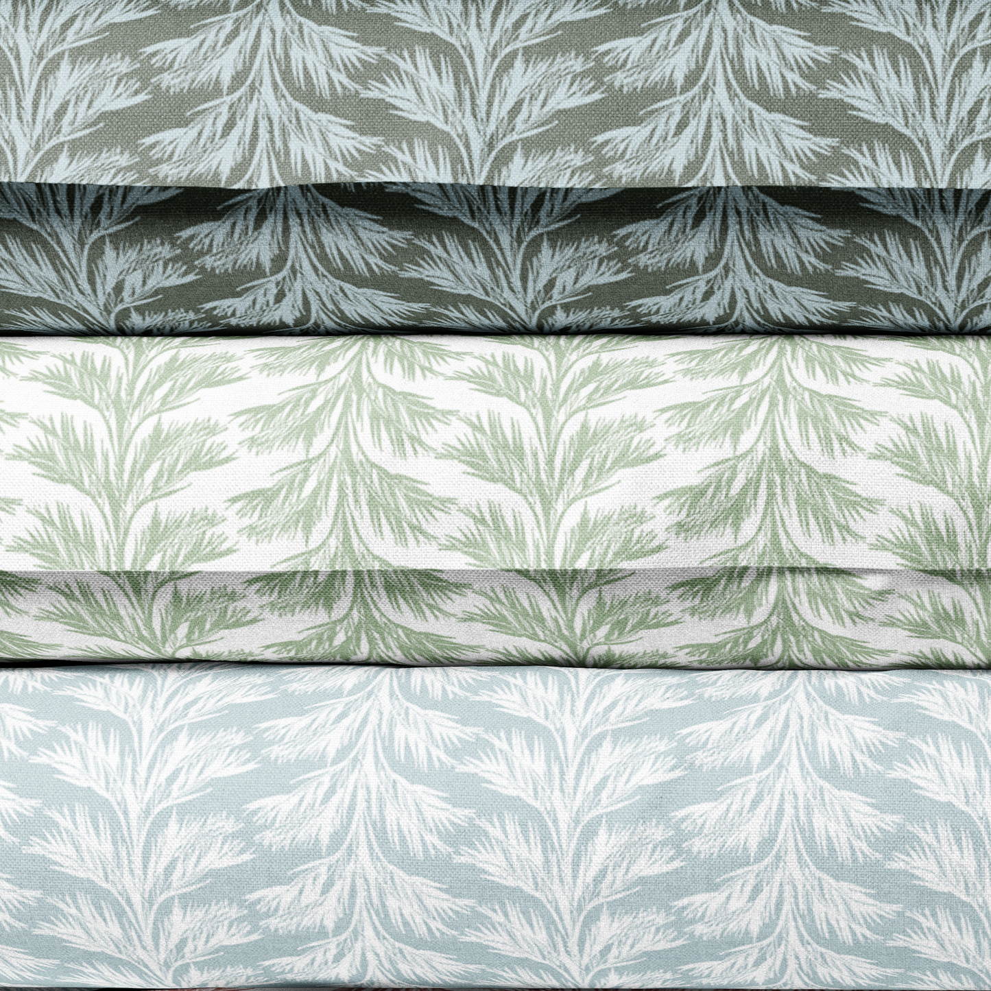 Sage Green Patterned Lampshade in SABAL STRIPE