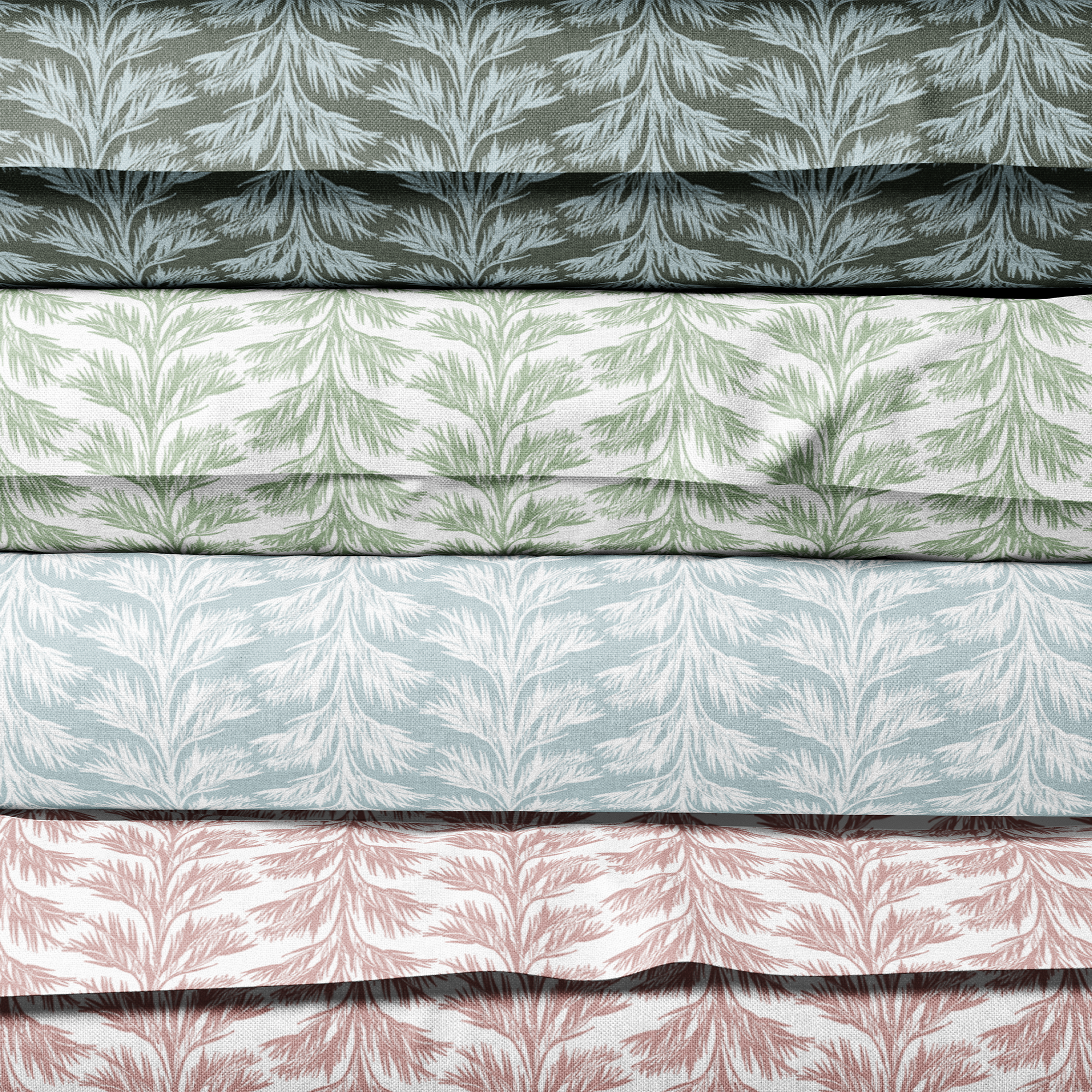 SABAL STRIPE Fabric in Green