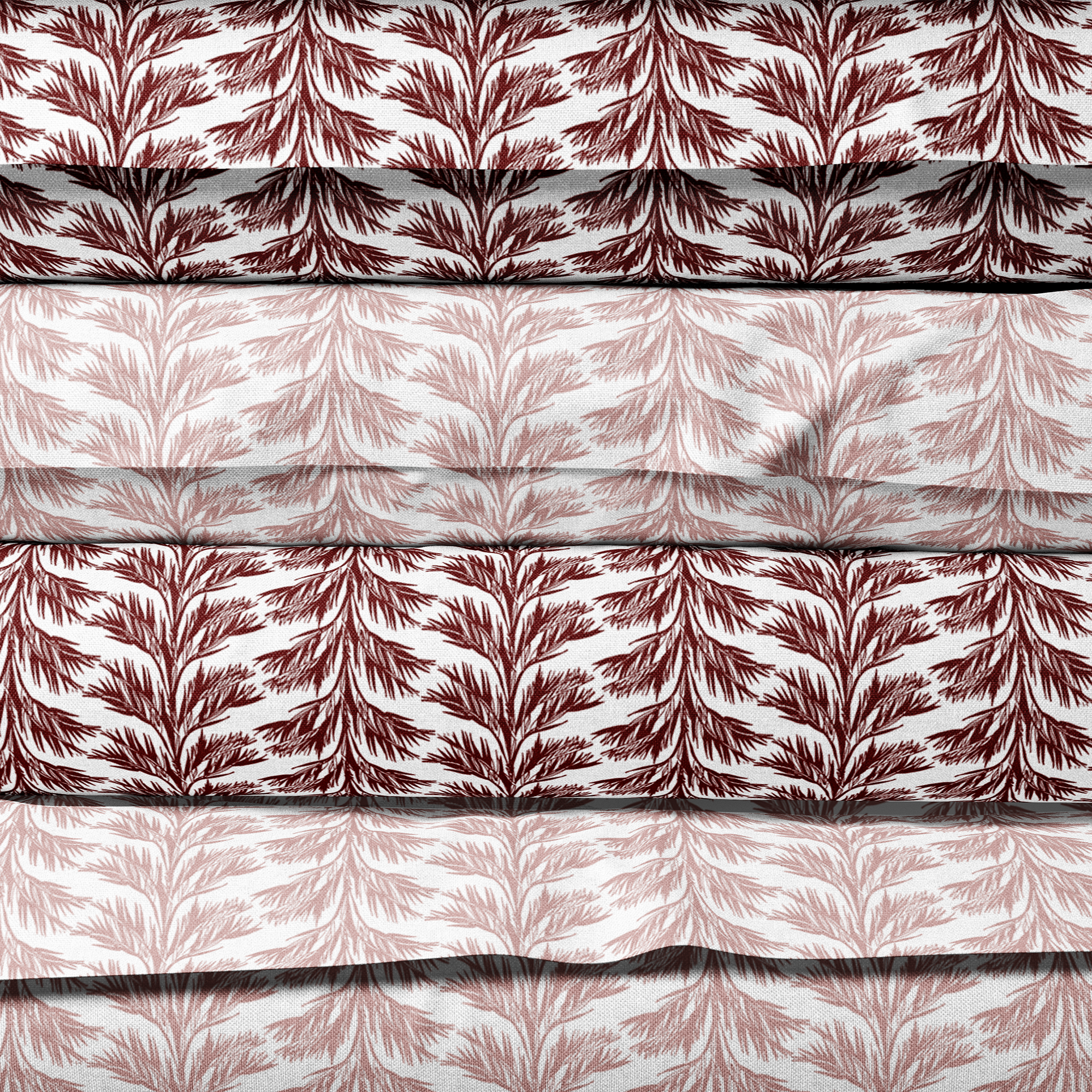 Sky Blue Patterned Lampshade in SABAL STRIPE