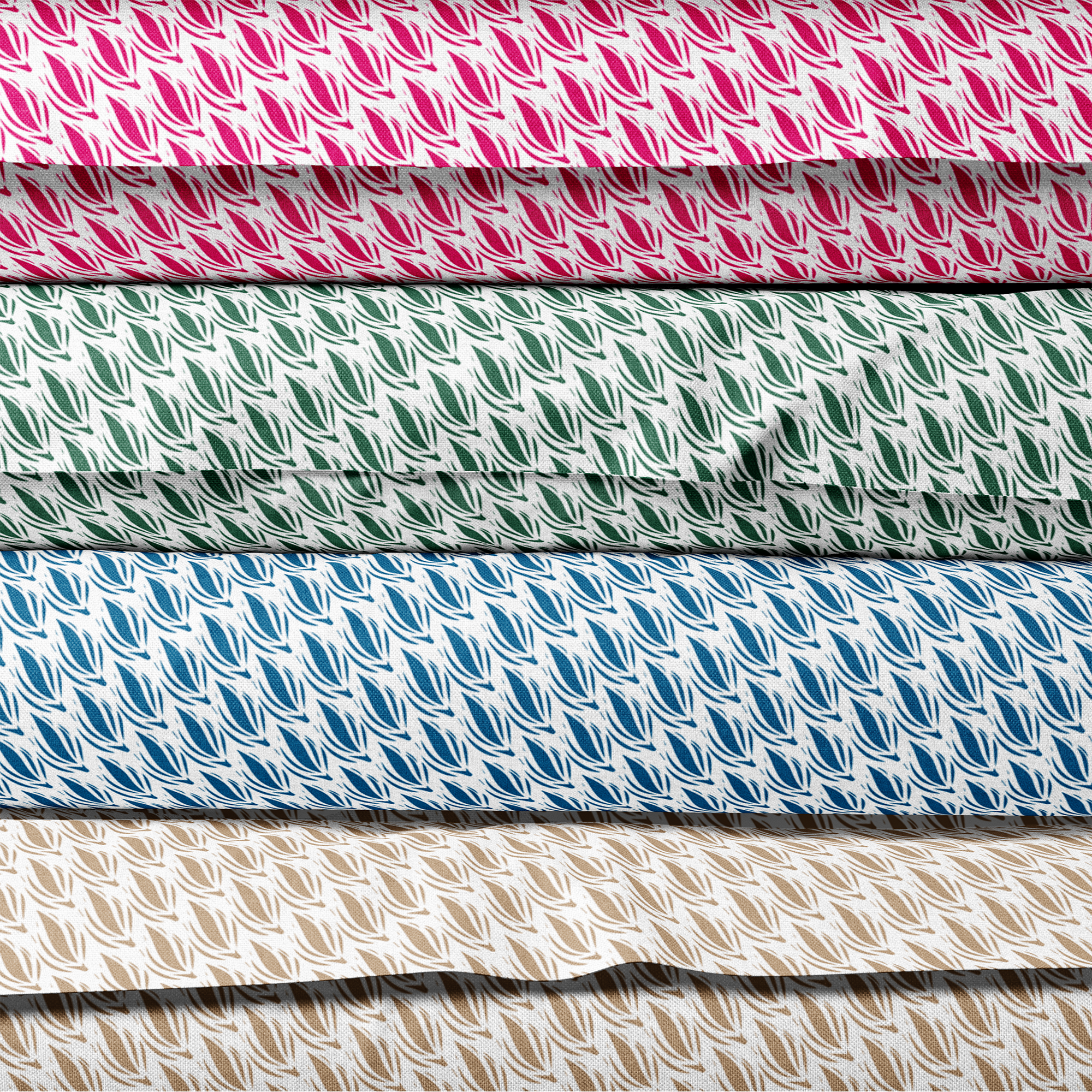 French Blue Patterned Lampshade in CACAO