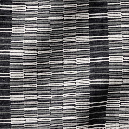 EMPIRE STRIPE Fabric in Black