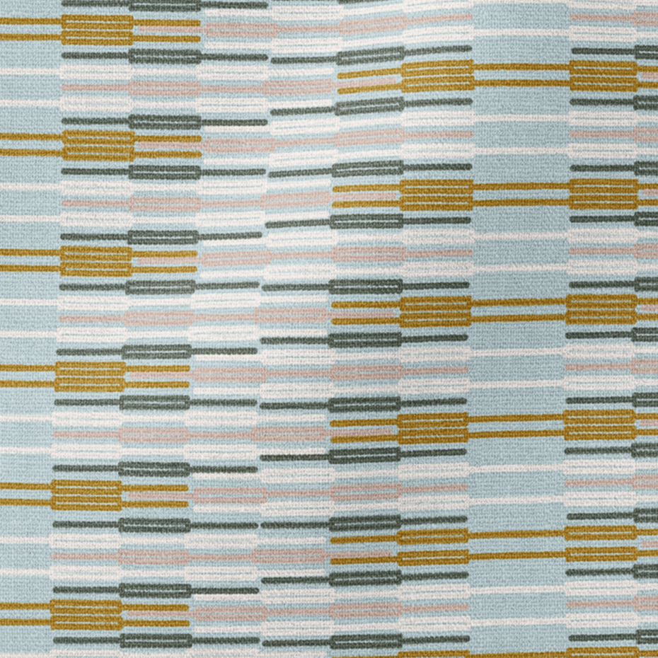 EMPIRE STRIPE Fabric in Sky