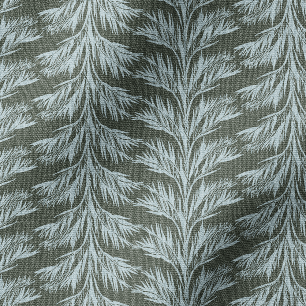 SABAL STRIPE Fabric in Olive Sky