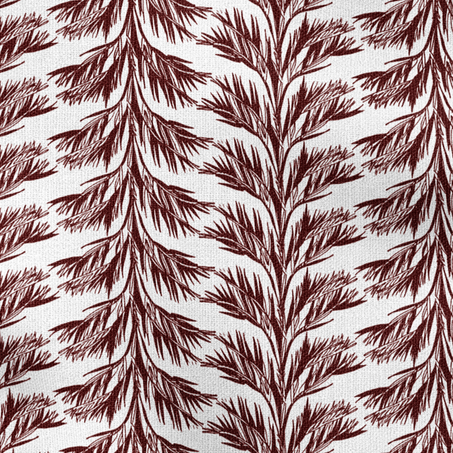 SABAL STRIPE Fabric in Red Berry