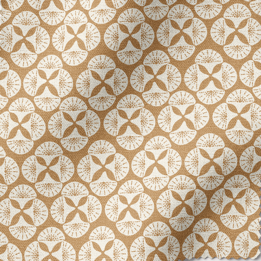 SEA STAR Fabric in Golden Ochre