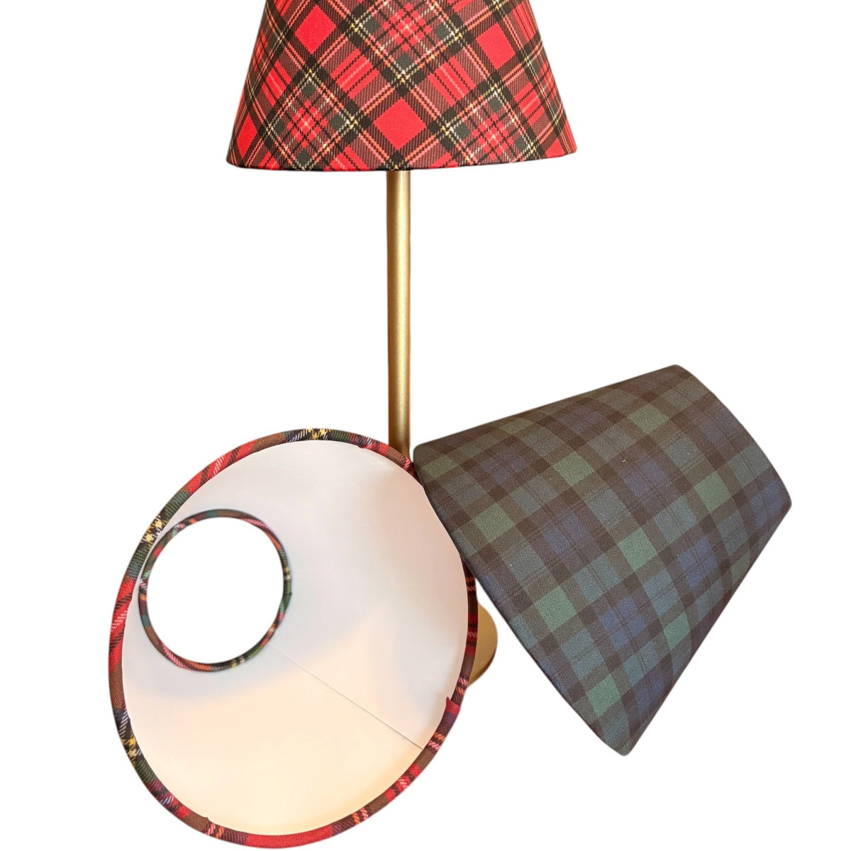 Christmas Plaid Shade Covers