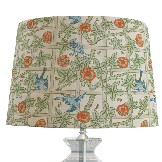 William Morris Lampshade in Trellis Fabric