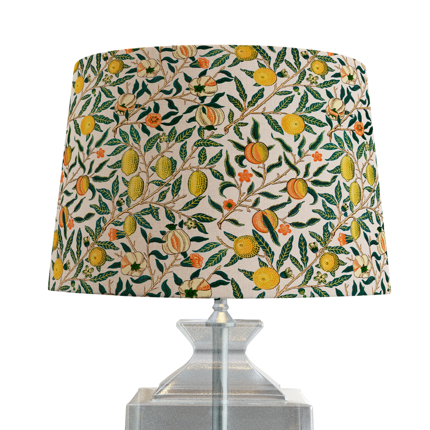 William Morris Lampshade in Pomegranate Fabric