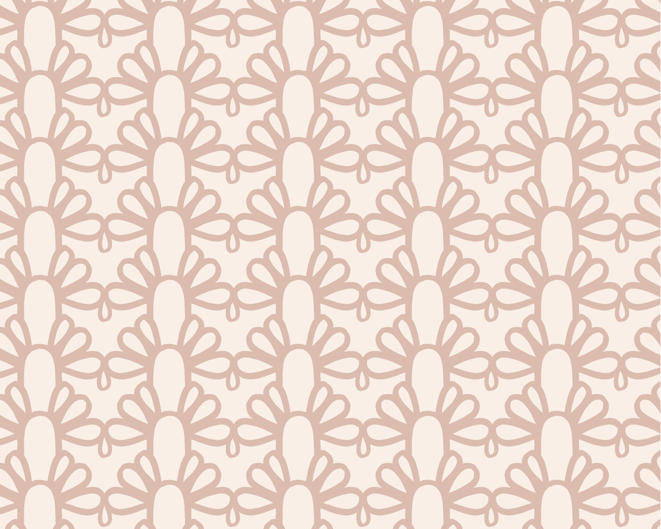 Fountain Arch Fabric - Antique Rose