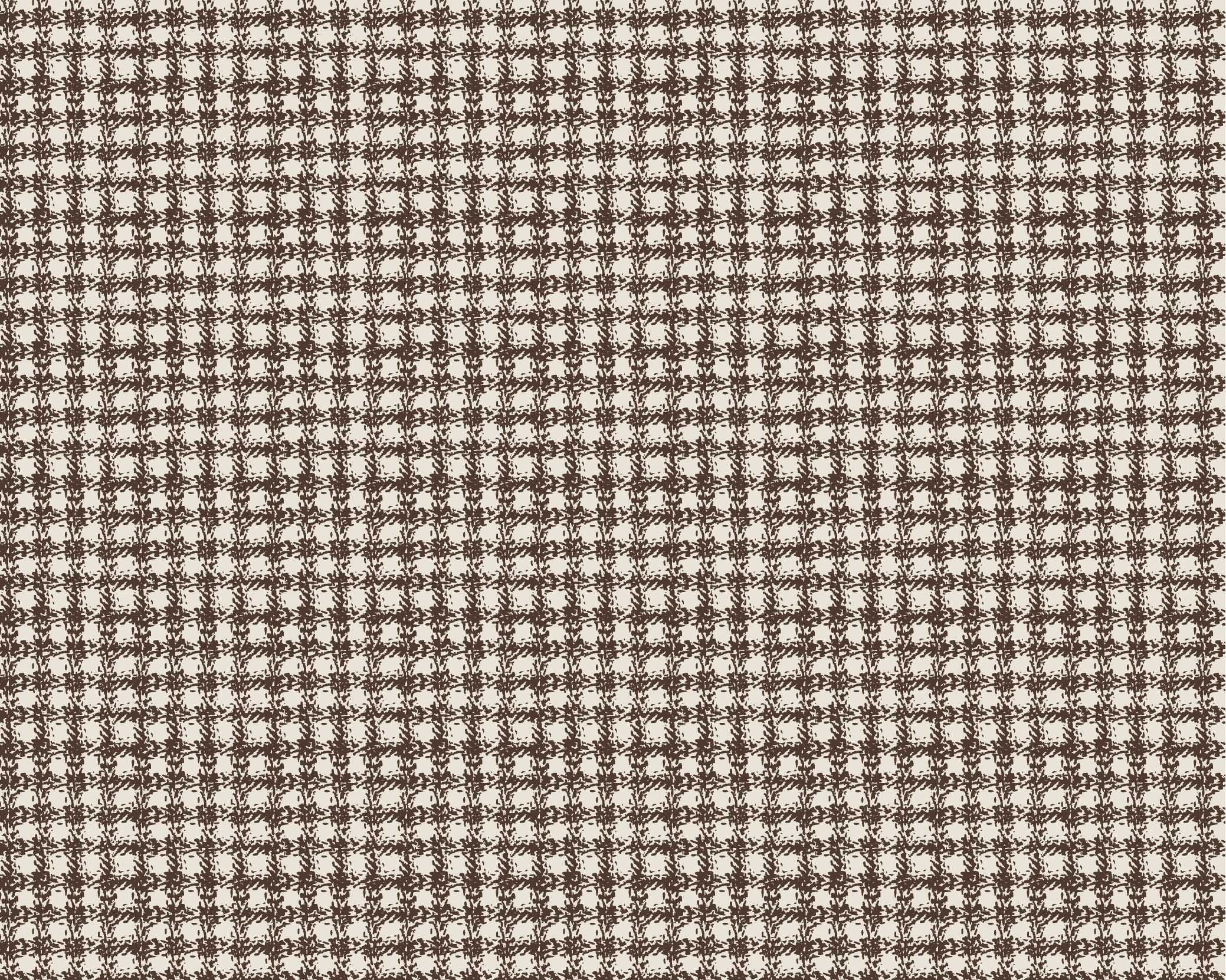 Greenhouse Check Fabric - Chestnut