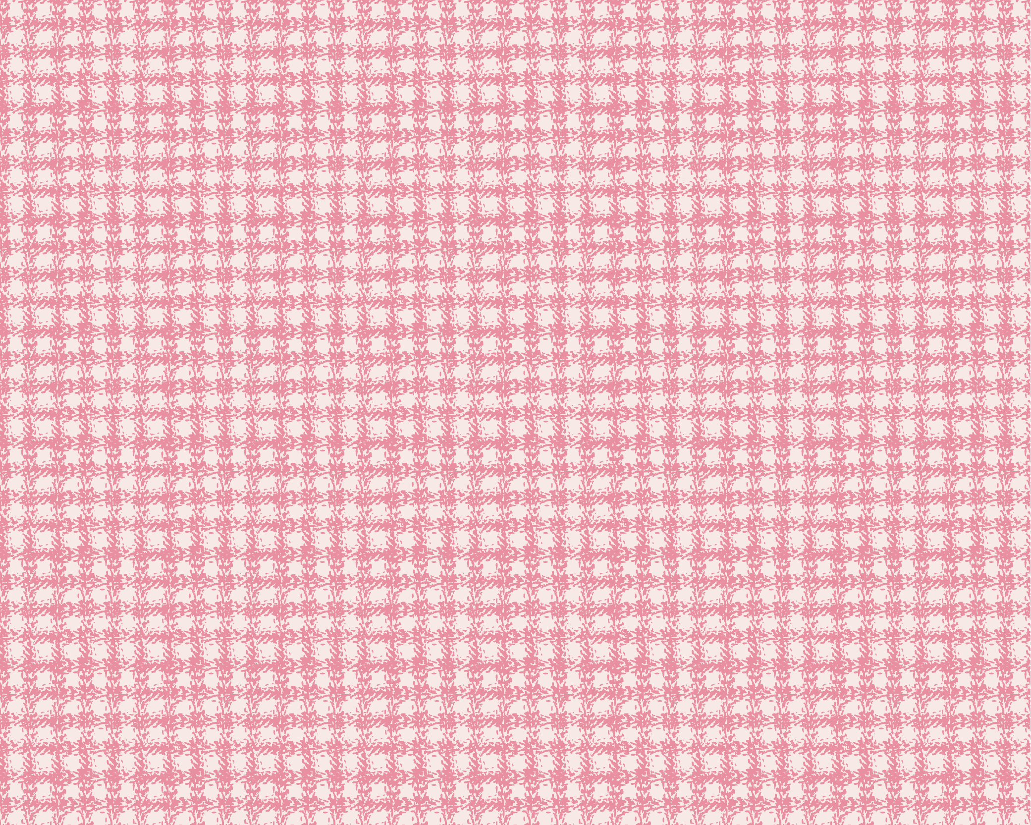 Greenhouse Check Fabric - Peony
