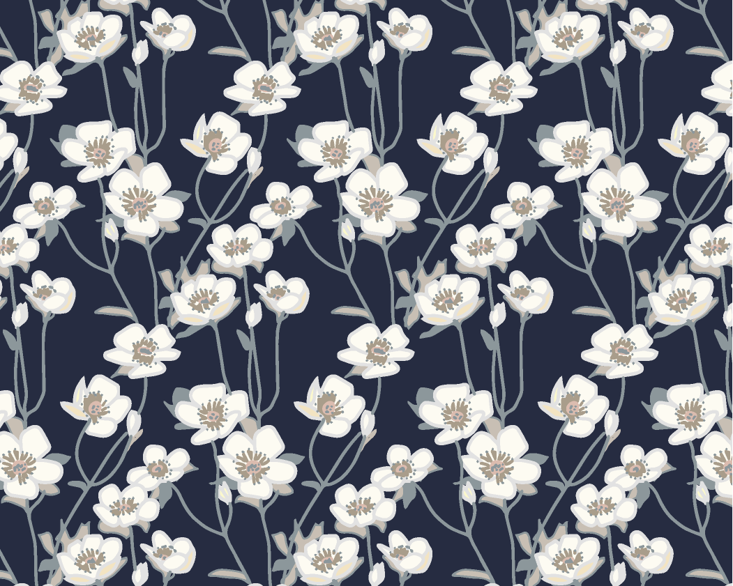 Primrose Fabric - Midnight