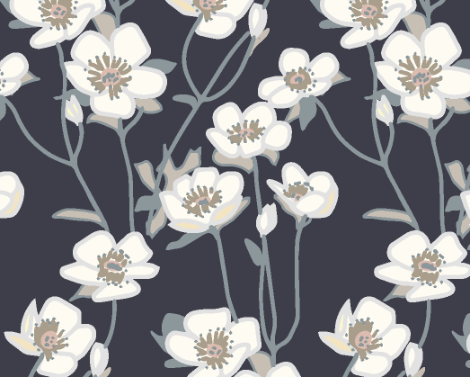 Primrose Fabric - Midnight
