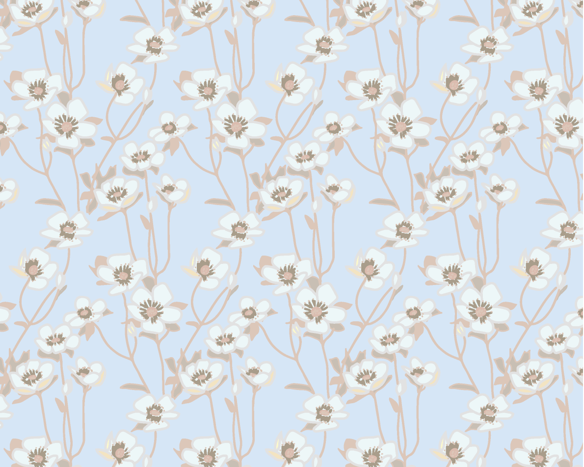 Primrose Fabric - Powder Blue