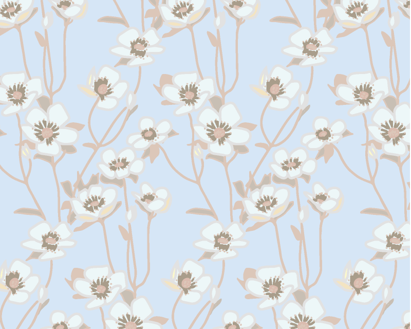 Primrose Fabric - Powder Blue