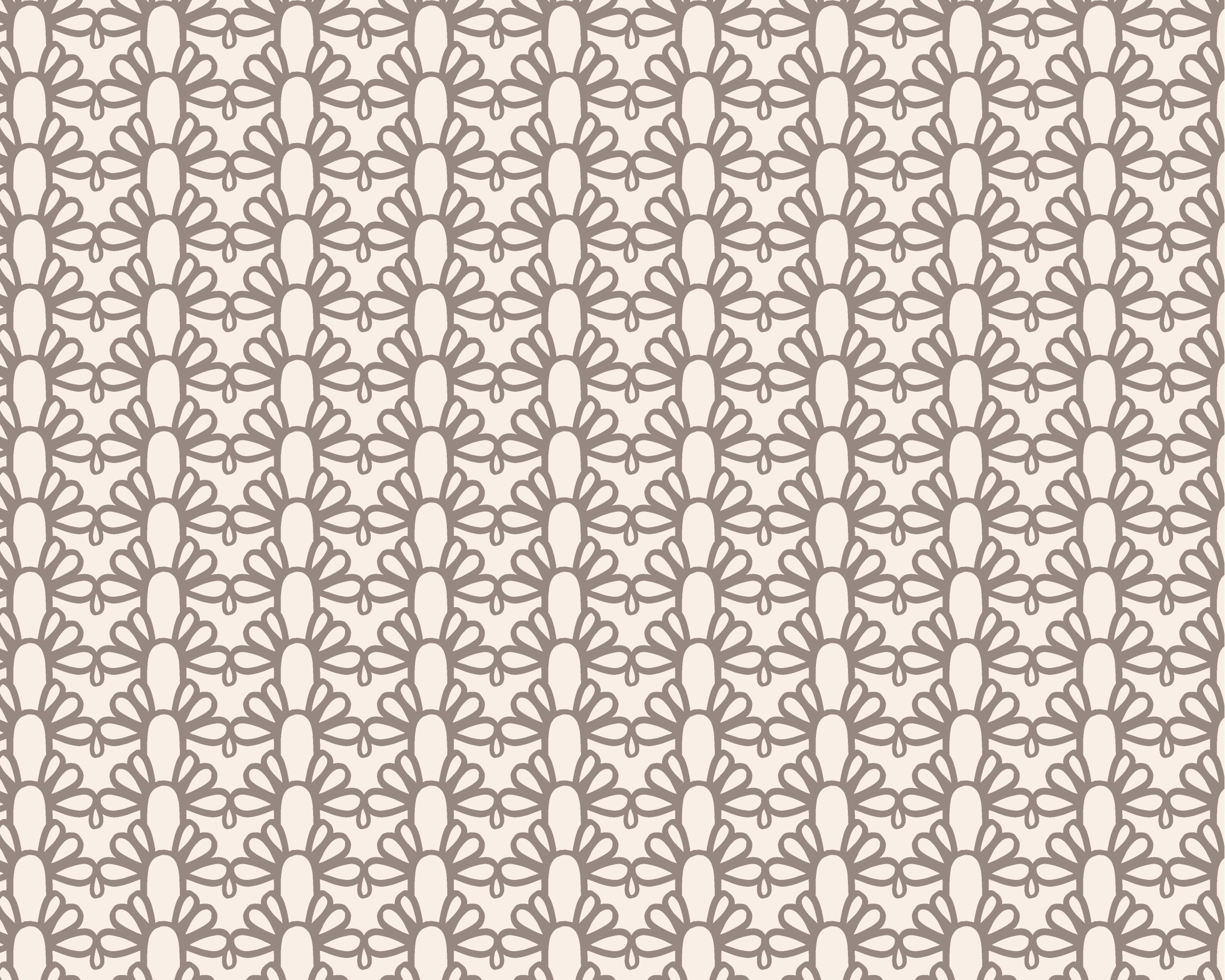 Brown Geometric Print Fabric in Fountain Arch - Taupe and Beige Home Decor