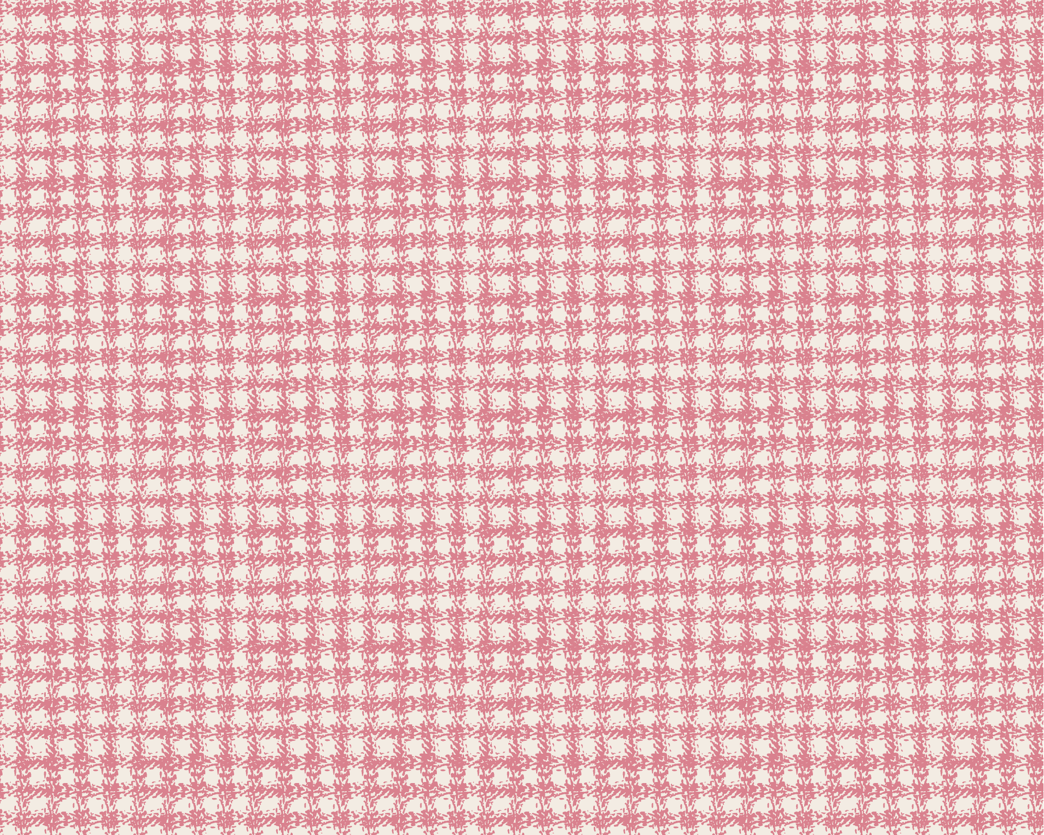 Greenhouse Check Fabric - Peony